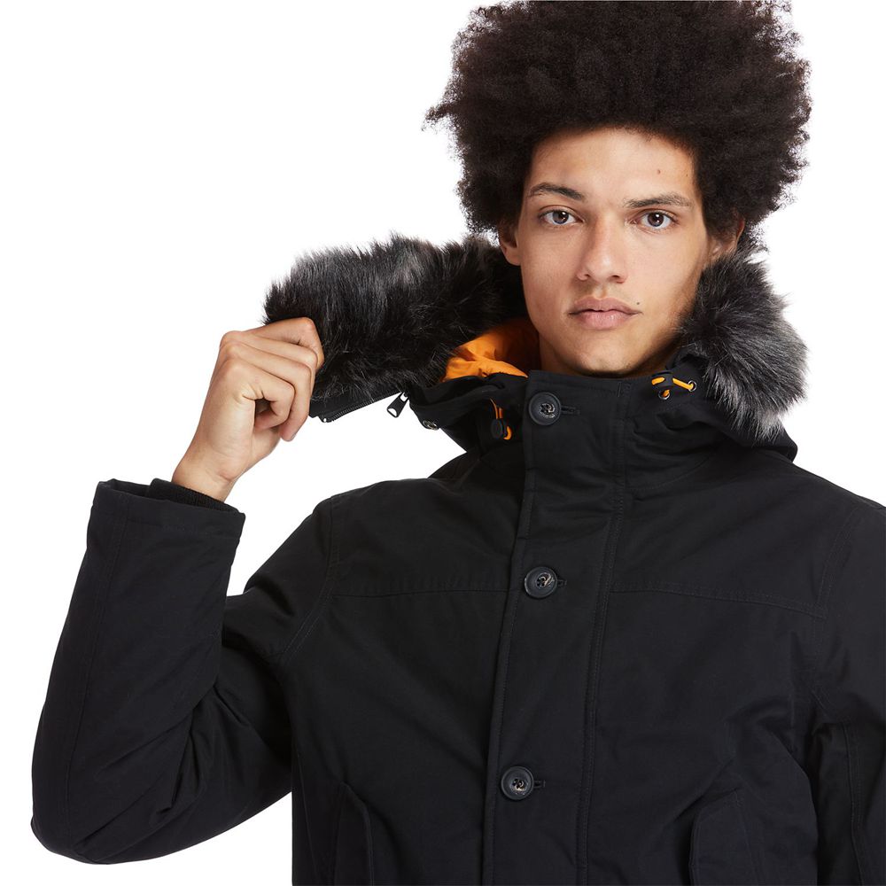 Timberland Mens Jackets Scar Ridge Waterproof Snorkel - Black - India VQ2156307